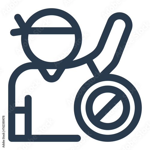 Resistance Against Injustice Vector Icon Illustration