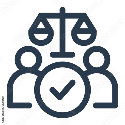 Social Justice Vector Icon Illustration