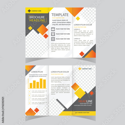 Set of Template layout design with cover page for company profile ,annual report , brochures, flyers, presentations, leaflet, magazine, book . and vector a4 size for editable.