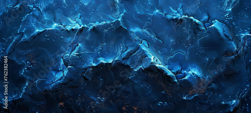 Blue abstract lava stone texture background. generative ai photo