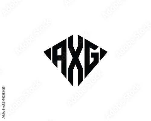 AXG logo design vector template