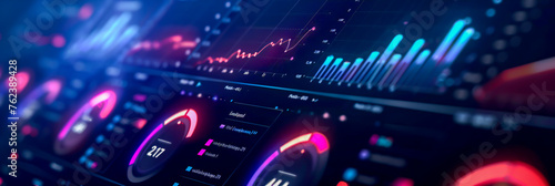A close-up shot of a digital marketing dashboard showing customer behavior data, illustrating the use of analytics in client-centric strategies