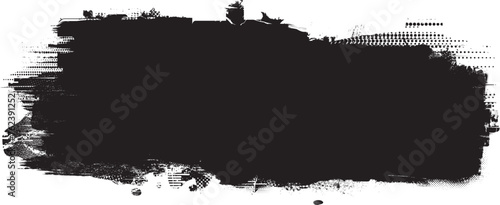 Glitch distorted grange shape . Noise grungy logo . Trendy defect error shapes . Glitched frame .Grunge textured . Distressed effect .Vector shapes