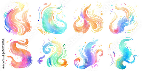 light swirl effects on a white background