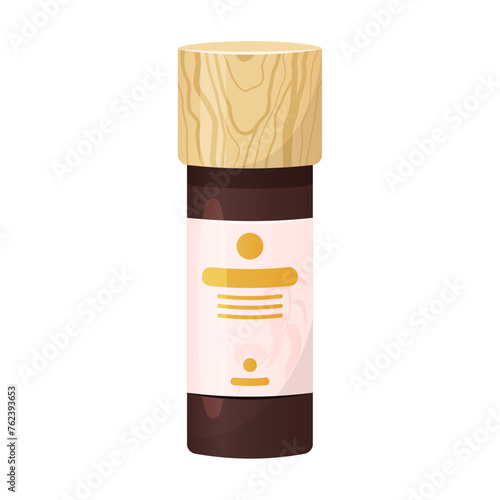 Micellar Water bottle with wooden cap
