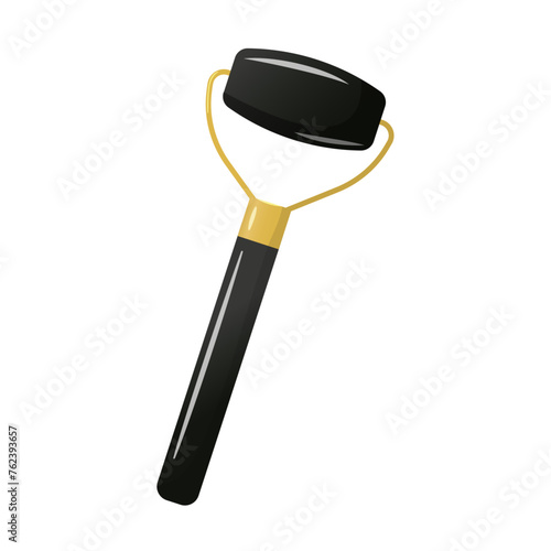 Face Roller Black Obsidian Stone