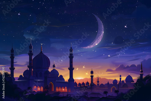 Mosque moon