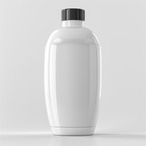 glossy plastic bottle with dispenser mockup for liquid soap shampoo shower gel lotion. 3d illustration
