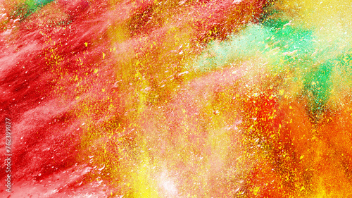 abstract powder splatted background. Colorful powder explosion on white background. Colored cloud. Colorful dust explode. Paint Holi