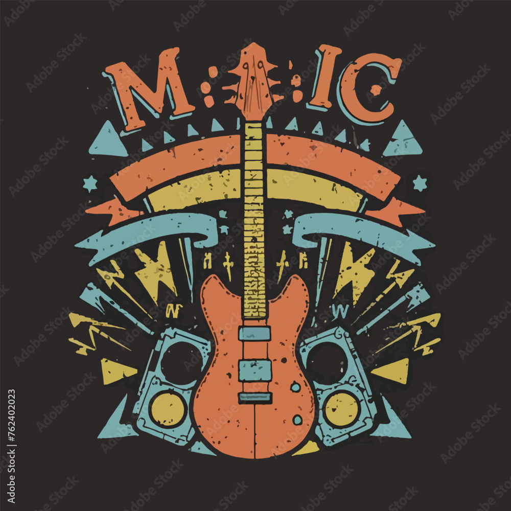 Fototapeta premium guitar and music