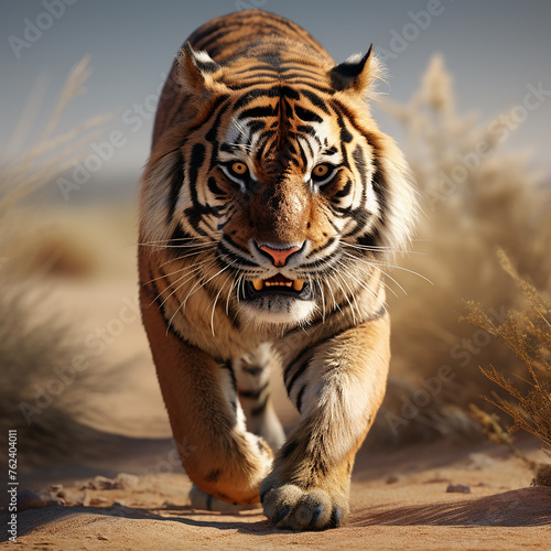 3d rendered photo of tiger