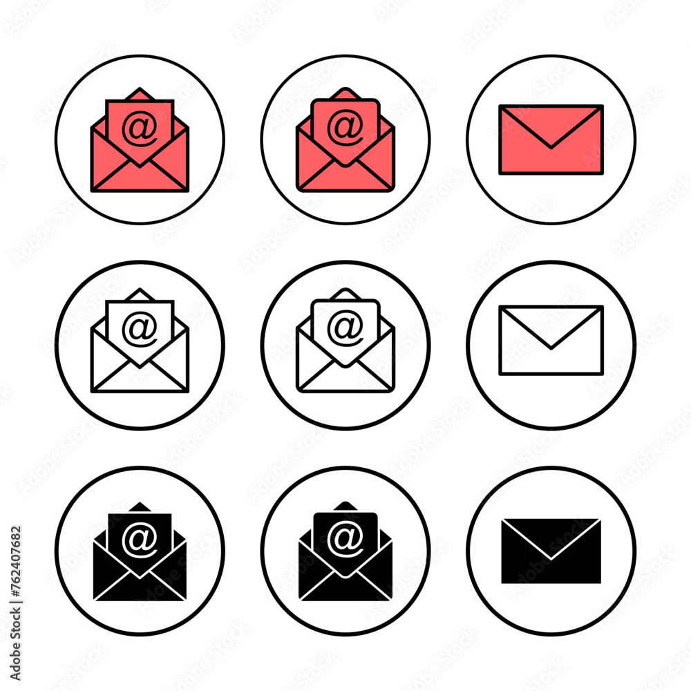 Mail icon vector illustration. email sign and symbol. E-mail icon. Envelope icon Mail icon vector illustration. email sign and symbol. E-mail icon. Envelope icon