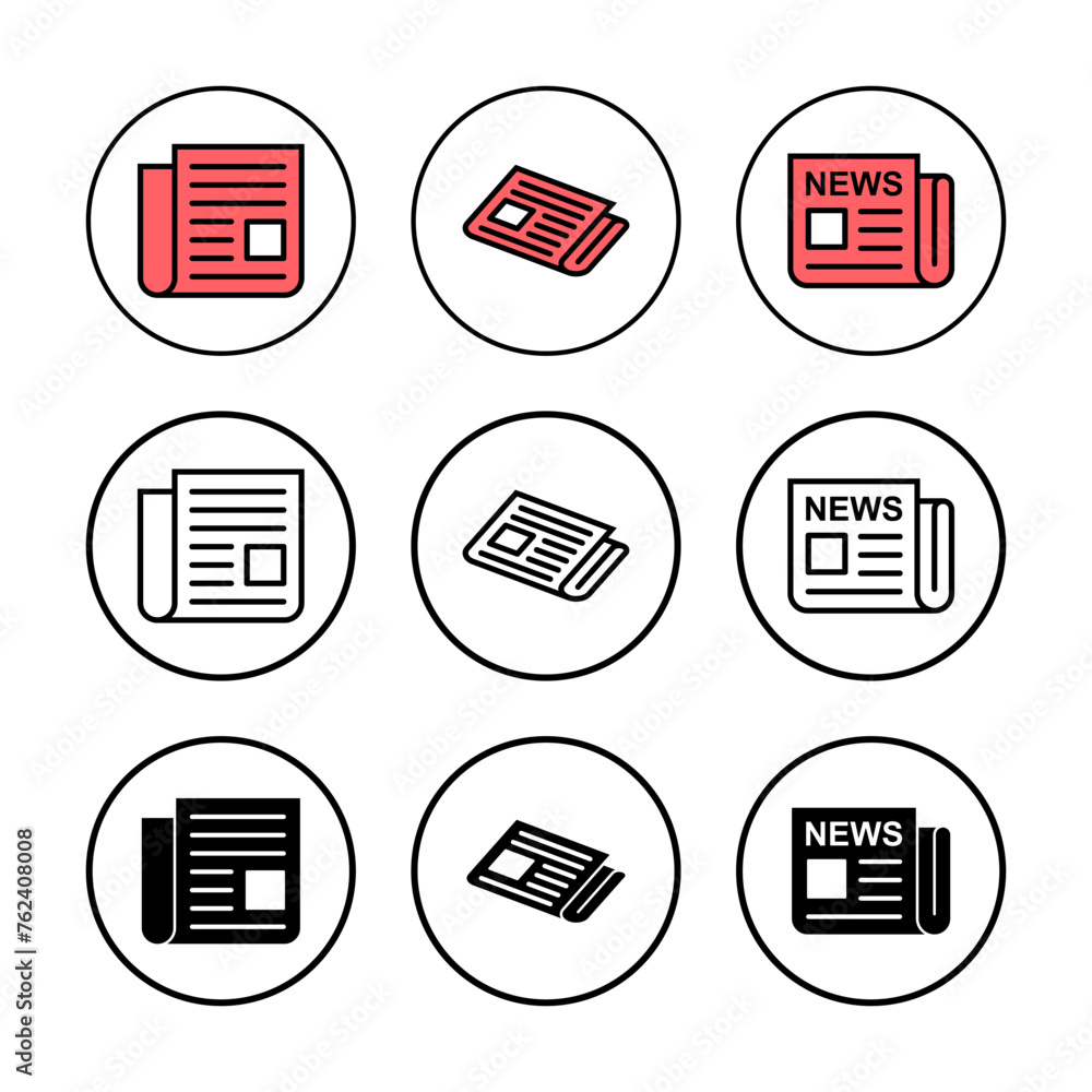 Newspaper icon vector illustration. news paper sign and symbolign Newspaper icon vector illustration. news paper sign and symbolign
