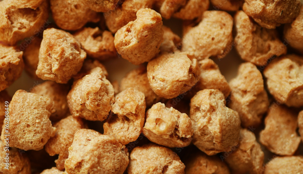 Soy meat texture. Vegan diet. Legume protein Soy meat texture. Vegan diet. Legume protein