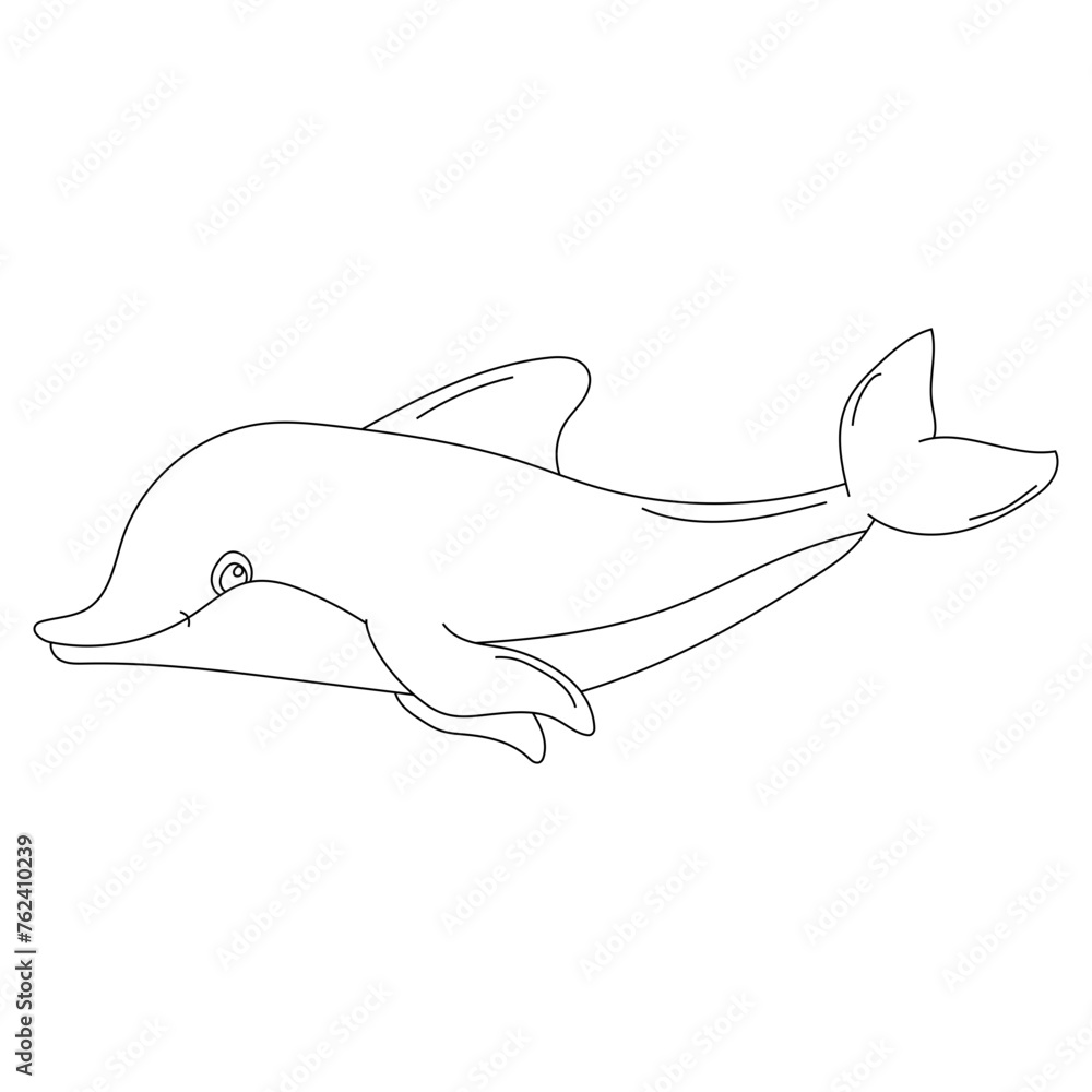 Outline Dolphin Clipart for Lovers of Aquatic Life of Sea Animals and Ocean Creatures Outline Dolphin Clipart for Lovers of Aquatic Life of Sea Animals and Ocean Creatures