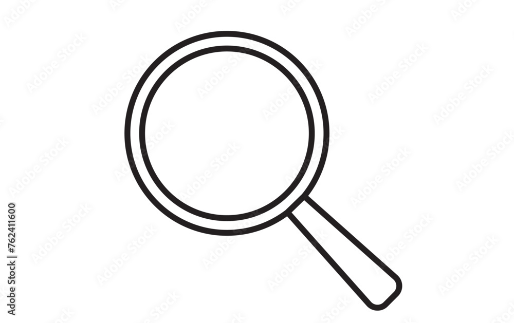 Search magnifying glass flat icon for apps and websites Search magnifying glass flat icon for apps and websites