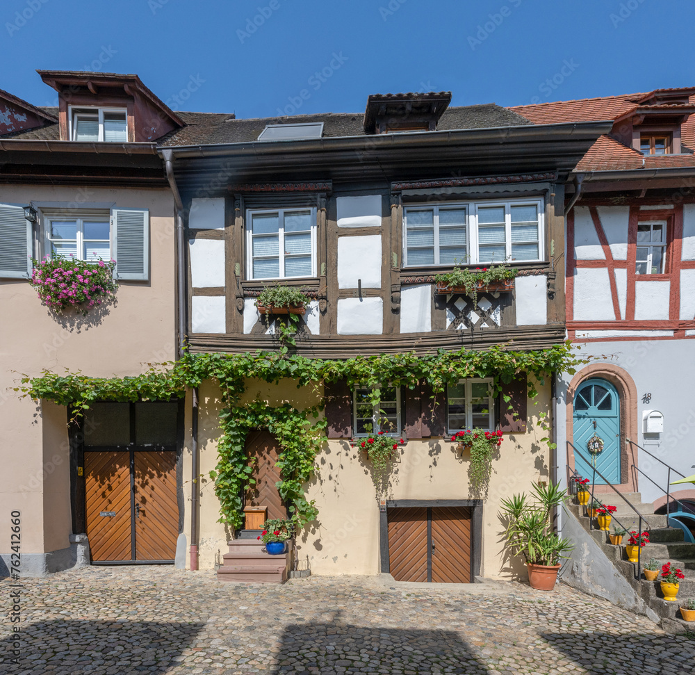 Historic centre of Vogtsburg-Burkheim, Kaiserstuhl, Baden-Wuerttemberg, Germany, Europe
