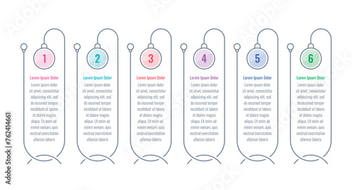 street lamp infographic template. six options briefing template. annual report, informational template for magazine
