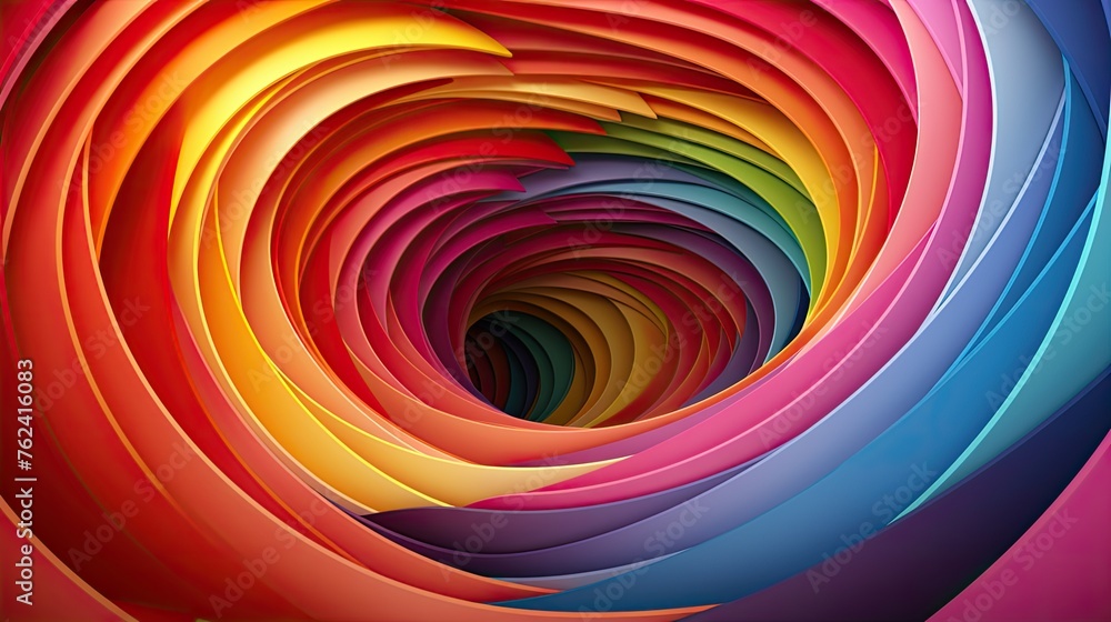 Vivid colorful swirling tunnel illustration Vivid colorful swirling tunnel illustration