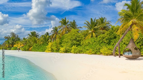 Fototapeta Naklejka Na Ścianę i Meble -  beach with coconut trees