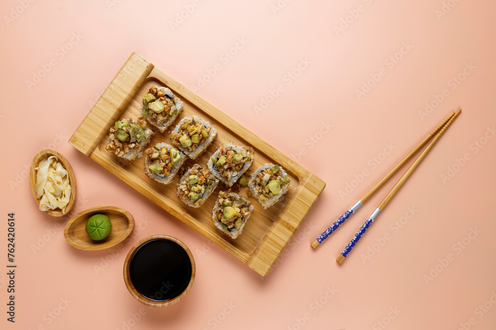 fFesh sushi set traditional japanese food fFesh sushi set traditional japanese food