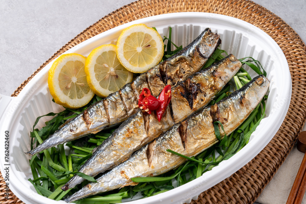 Korean food, side dishes, fish, grilled fish, steamed, saury, mackerel, japchae, codari, jeon, stir-fried pork, yukgaejang, soybean paste stew, kimchi, kkakdugi, Korean food, side dishes, fish, grilled fish, steamed, saury, mackerel, japchae, codari, jeon, stir-fried pork, yukgaejang, soybean paste stew, kimchi, kkakdugi,