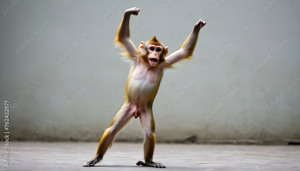A Monkey Dancing To Its Own Beat Upscaled 2