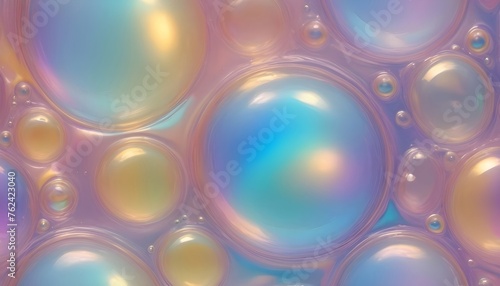 Abstract background texture of iridescent paints Soap bubble