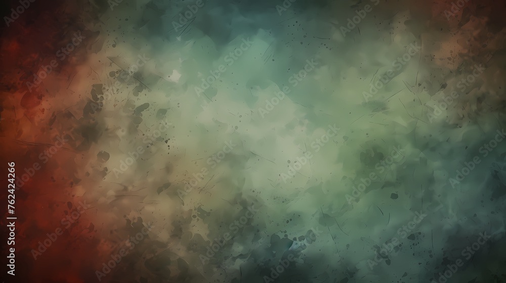 Green abstract painting background