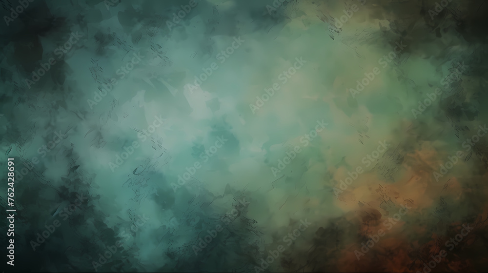 Green abstract painting background Green abstract painting background