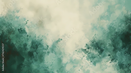 Green abstract painting background © jiejie