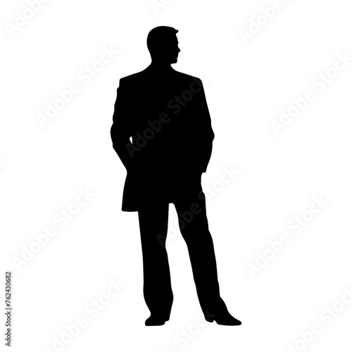  Man in Suit Silhouette
