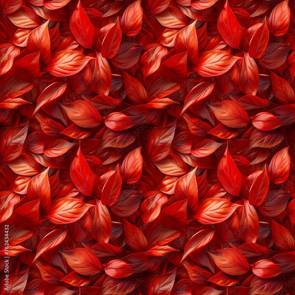 Seamless pattern of leaves and flowers on a dark background, suitable for fabric or wallpaper design. Seamless pattern of leaves and flowers on a dark background, suitable for fabric or wallpaper design.