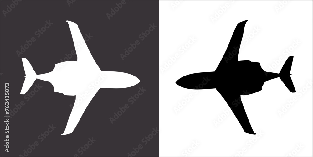 Illustration vector graphics of aircraft identification icon Illustration vector graphics of aircraft identification icon