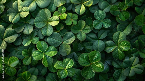A field of four leaf clovers