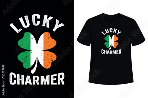 LUCKY CHARMER Shamrock Shirt St Patrick's Day T-Shirt