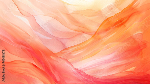 Abstract art background light orange and coral