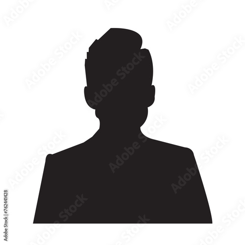 Man's silhouette glyph icon Eps10
