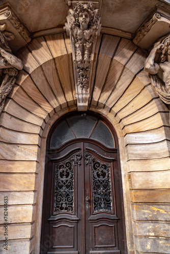 Ornamental detail from classic buildings in Munich, Germany photo