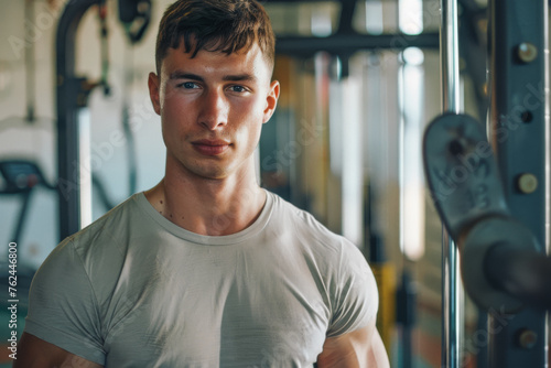 portrait of a man in the gym