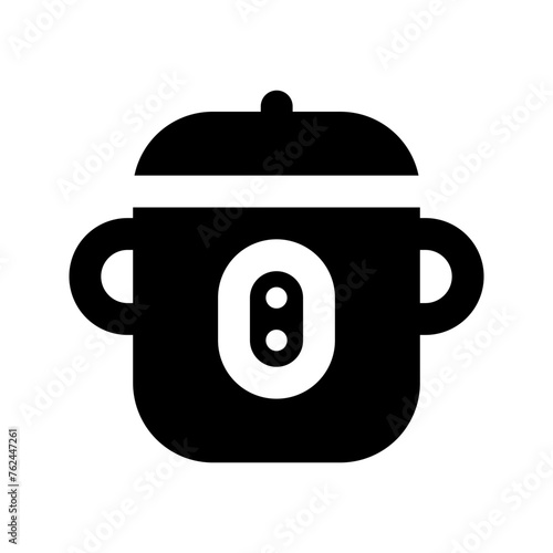 rice cooker glyph icon