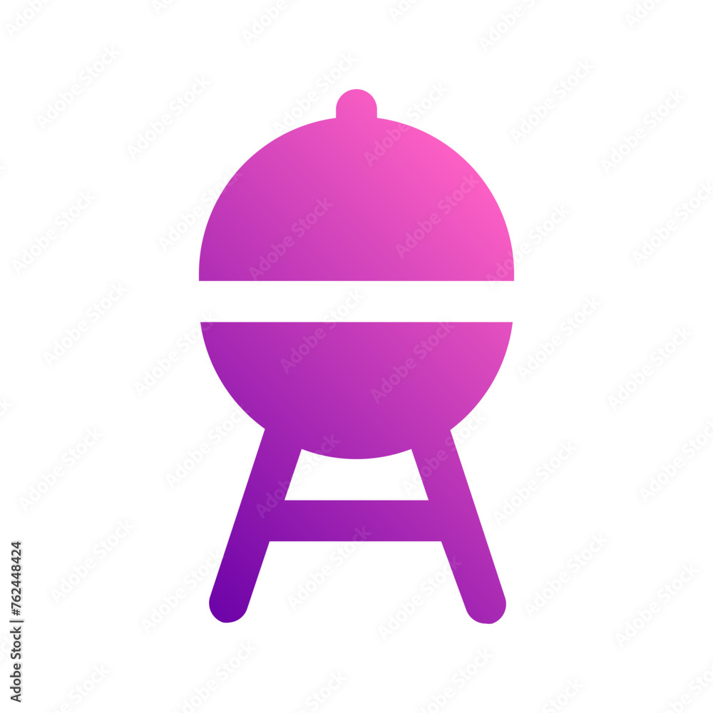 barbecue gradient icon barbecue gradient icon