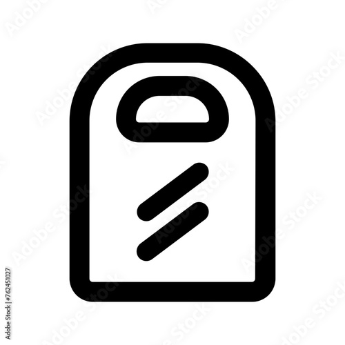 chopping board line icon