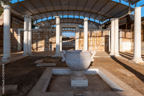 The Gymnasium of Sardes ( Sardis )  Ancient City. Manisa - Turkey photo