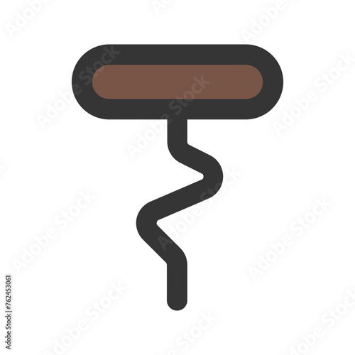 corkscrew line color icon