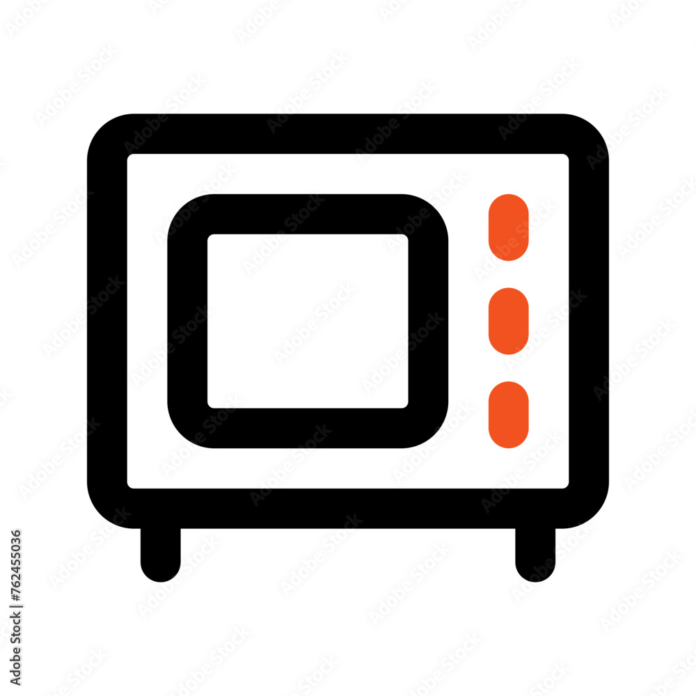 microwave outline color icon microwave outline color icon