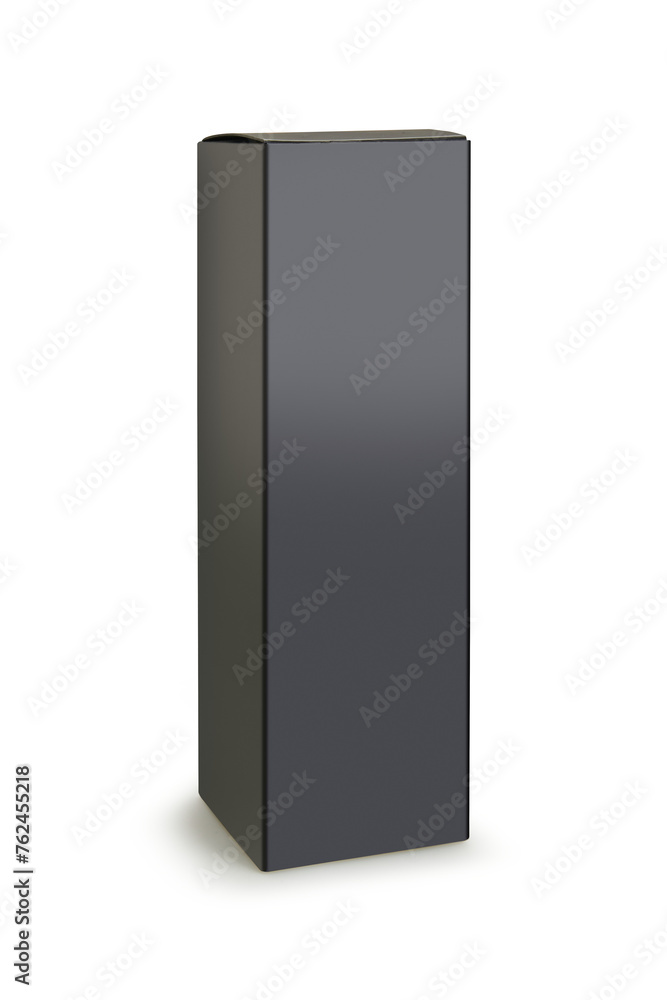 Blank black alcohol box for advertising
