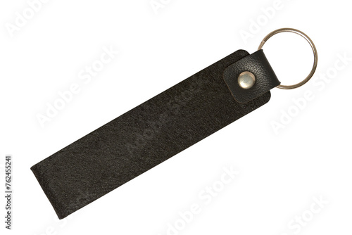 Obraz na płótnie Black key holder isolated on white background w salonie