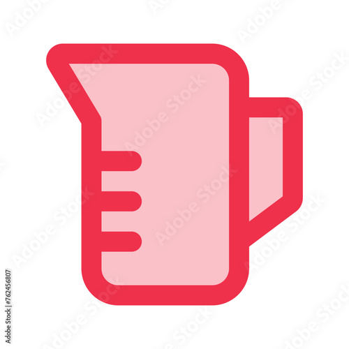 measuring cup outline fill icon