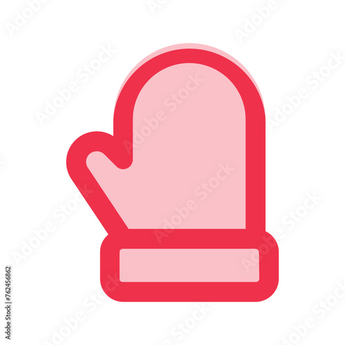 Oven glove outline fill icon